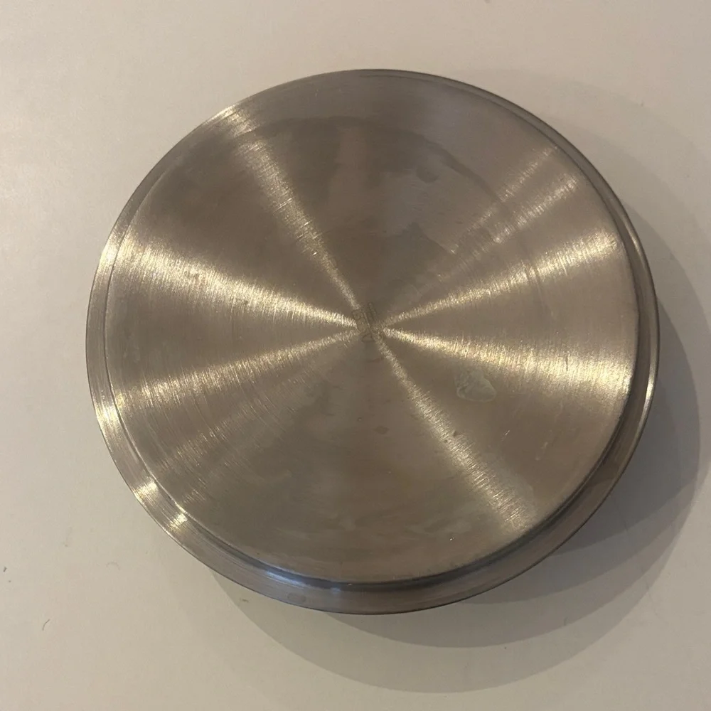Alessi  6 in Stainless Steel Lid with Black Knob